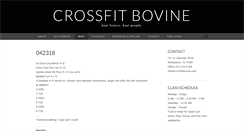 Desktop Screenshot of crossfitbovine.com