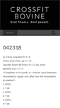 Mobile Screenshot of crossfitbovine.com
